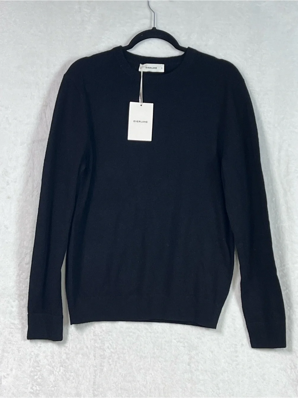 Everlane The Cashmere Crew Black Sweater 100% Cashmere Men’s Size S NWT